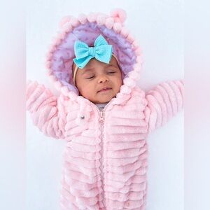 Wonder Nation Pink Fuzzy Baby Jacket